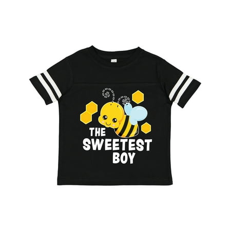 

Inktastic The Sweetest Boy with Bee and Honey Combs Gift Toddler Boy or Toddler Girl T-Shirt