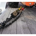 thumbnail image 6 of 3/8 Inch x 16 FT G80 Black Transport Binder Chain with Clevis Grab Hooks - 7,100 lbs Working Load Limit - Heavy Duty Grade 80 Safety Trailer Logging Chain, 6 of 9