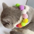 thumbnail image 3 of SPRING PARK Pet Cat Colorful Plush Balls Puppy Cat Neck Collar Decor Photography Accessories, 3 of 6