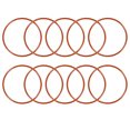 thumbnail image 1 of Unique Bargains Joint Torique en Silicone 53mmx49mmx2mm VMQ Joint d'Étanchéité Rouge 10 Pcs, 1 of 3