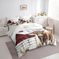 thumbnail image 3 of Homewish Highland Bull Twin Bedding Sets 7-Piece for Female Men,Vintage Cabin Cottage Bedding Comforter Set Microfiber,Farmhouse Animal Breathable Sheet Sets,Luxury Bedroom Decor,Reversible, 3 of 8