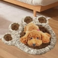 thumbnail image 1 of Cama plana para perro con forma de pata de oso Salvador Marrón XL, 1 of 10