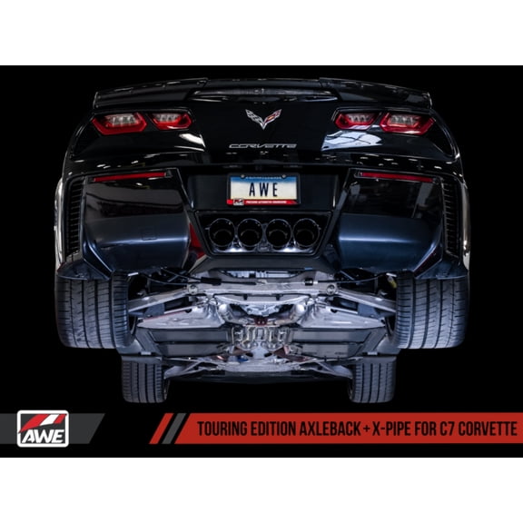 C7 Corvette Exhaust Quad Black Tips