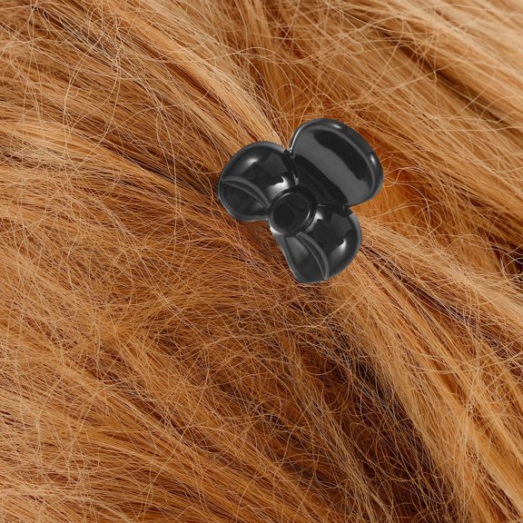 WHAMVOX 10Pcs Mini Jaw Clips Octopus Clip Hair Clips Plastic Hair Claws Clamps Hairpins Plastic Headwear Hair Accessories Hair Pin for Girls and Women (Black)