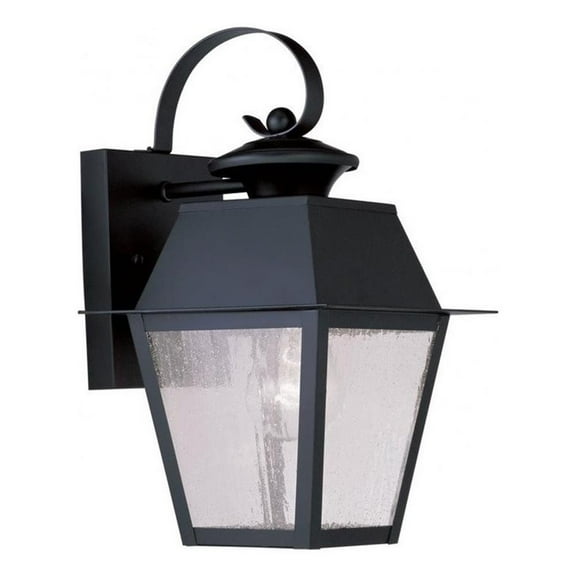 Beaumont Lane Outdoor Wall Lantern in Black