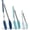 Gradient Blue, variant on Premium Stainless Steel Locking Kitchen Tongs with Silicon Tips, Set of 2-9" and 12", Turquoise