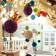 thumbnail image 5 of Jiaroswwei 5Pcs 6inch Solid Color Tissue Paper Pompom Ball Hanging Wedding Party Decor, 5 of 8