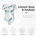 thumbnail image 6 of Wukai Hand Drawn Snake Print Beach Trunks with Compression Liner Swimsuit Quick Dry Beach Sports Shorts with Pocket-Large, 6 of 9