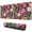 Pioneer Flower Floral, variant on Long Mouse Pads for Desk,Pioneer Flower Floral Print Pattern Desk Mats on Top Of Desks, Desk Mouse Pad Extra Large with 3mm Non-Slip Base and Stitched Edge for Gaming,Office,Work,Home 31.5"x11.8"