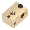 thumbnail image 2 of 3D Printer Heater Block Brass High Hardness High Temperature Resistance Precise Replacement Heating Block for V6 Brass, 2 of 5
