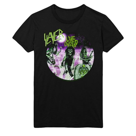 Slayer Green Undead Unisex T-Shirt - Black - Small
