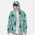 thumbnail image 2 of Balery Cute Dog Sudadera ligera de manga larga con capucha y protección solar UPF 50+ para hombre y mujer, ideal para pesca y running-Medium, 2 of 7