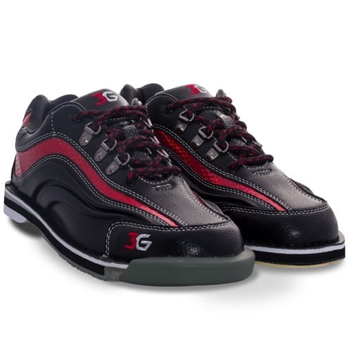3G 3G Sport Ultra Black/Red Men's Right Hand Bowling Shoes, Size 10.5