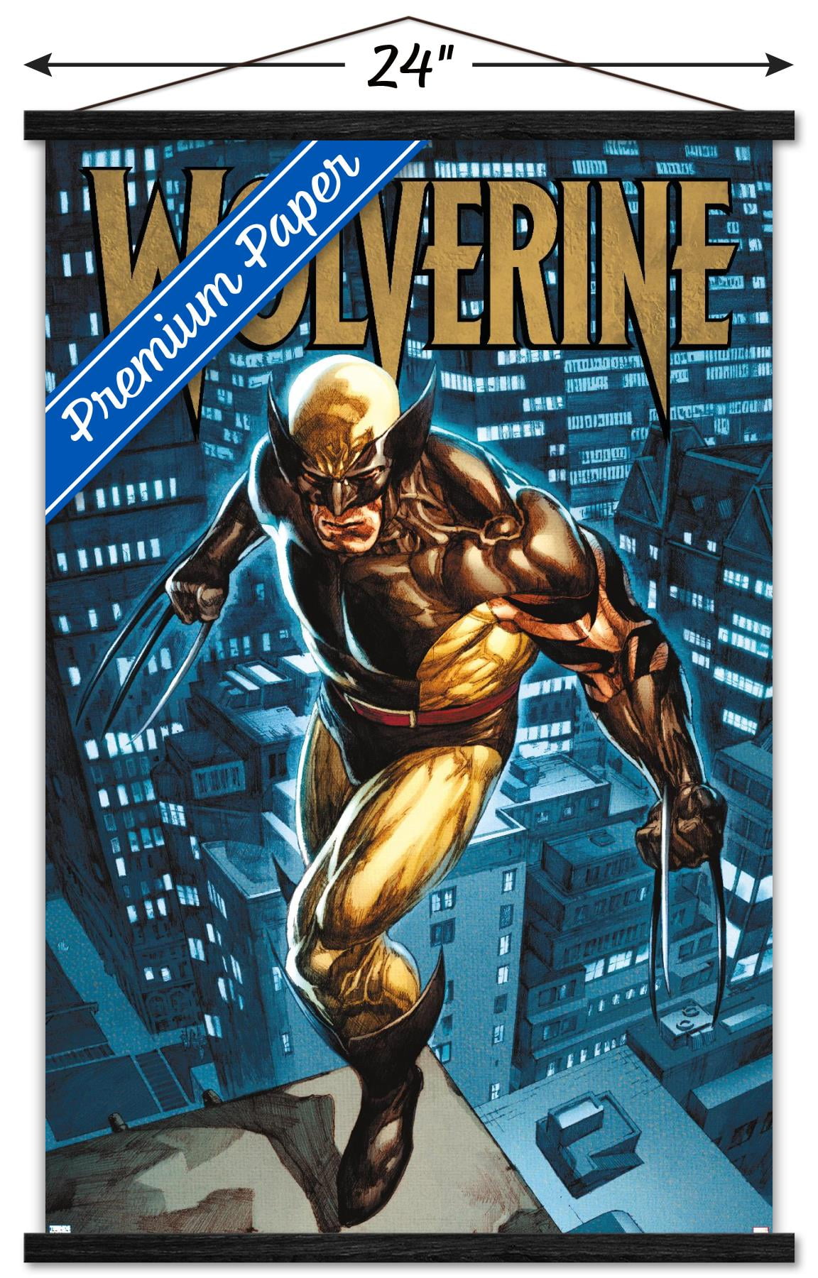 Marvel Comics - Wolverine - Dark Wolverine #77 Wall Poster with Wooden Magnetic Frame, 22.375" x 34"