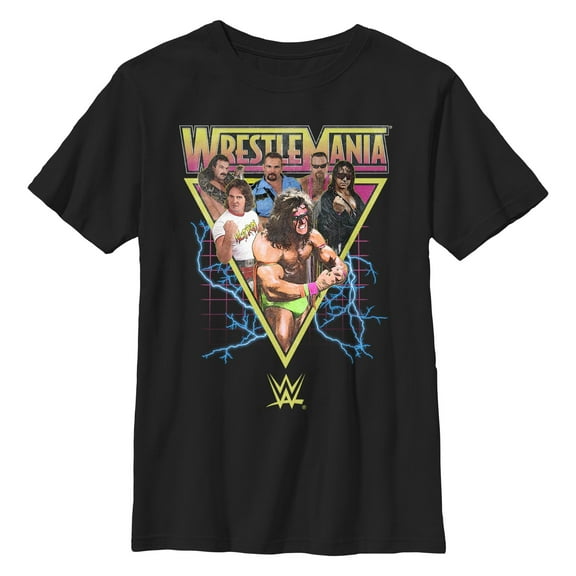 Boy's WWE Retro Wrestlers Triangle Graphic T-Shirt