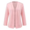 thumbnail image 4 of BYHONG Veste Cardigan à Manches Longues Mode Décontractée pour Femmes Rose TTG, 4 of 4