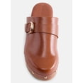 thumbnail image 5 of Scenario Women's Studded Faux Leather Platform Clogs, 5 of 6