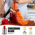 thumbnail image 4 of Geedel Rotary Cheese Grater, Kitchen Grater Vegetable Slicer with 3 Interchangeable Blades, Powerful Suction, Dishwasher Safe, Easy to Clean Grater for Cheese,Vegetable, Fruit, Nuts, 4 of 10