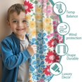 thumbnail image 3 of Blackout Kids Curtains,Boho Bohemia Pioneer Flower Childrens Insulated Curtains Set Of 2,Bedroom Essentials,Toddler Room Decor 52"x84"(132x213cm), 3 of 4