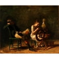 thumbnail image 3 of Thomas Eakins 24x20 Black Modern Framed Museum Art Print Titled - The Courtship, 3 of 5