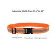 thumbnail image 4 of Cinturón o faja elástica reflectante, estilo militar, ajustable, color naranja, 4 of 5