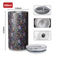 thumbnail image 4 of 20oz Coffee Tumblers Dark Blue Christmas Nutcracker Pattern Stainless Steel Vacuum Insulated Travel Tumbler Coffee Cups Mug with Lid and Straw with Cleaning Brush for Cold & Hot Drinks, 4 of 5