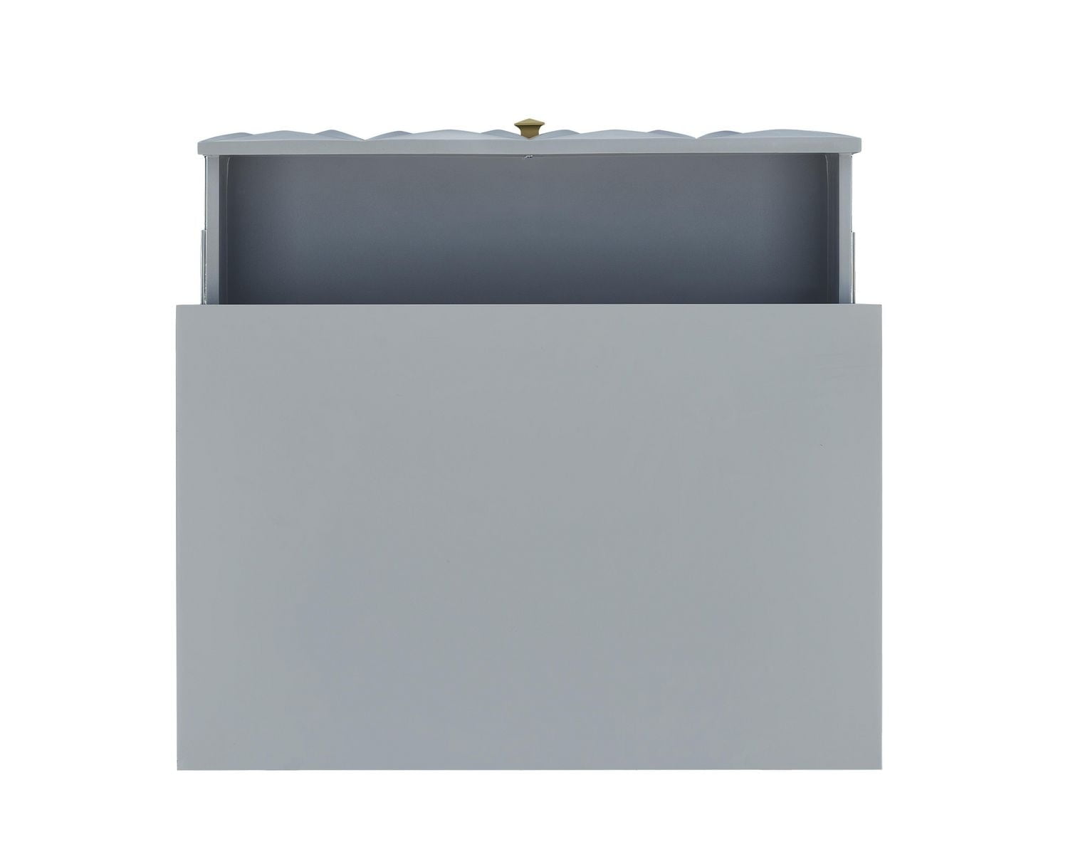 Geometric Five Drawer Chest, Grey