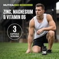 thumbnail image 5 of NutraBio ZMA Vegetable Supplement - Anabolic Mineral Support - 180 Capsules - Recovery, Growth, Sleep - Zinc, Magnesium, and B6 Formula, 5 of 9