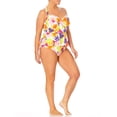 thumbnail image 4 of Terra & Sky Women's Plus Flounce Tankni Top Swimsuit, 4 of 4