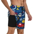 thumbnail image 3 of Balery Animals Rescue Team Mens Swim Trunks Swim Shorts for Men Quick Dry Inseam Beach Shorts with Compression Liner Pocket-X-Large, 3 of 9