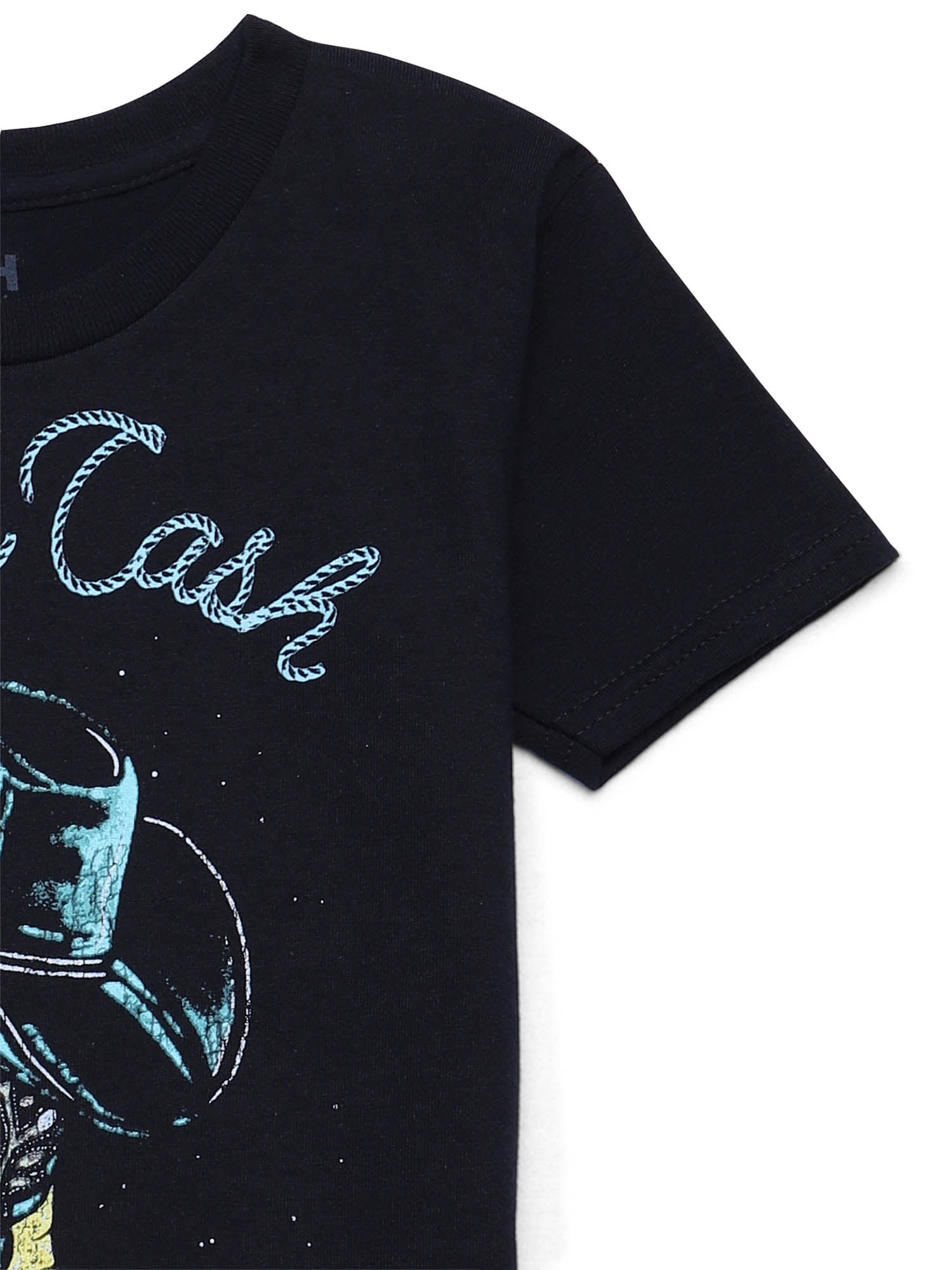 Johnny Cash Boys Boots Cotton Graphic Tee with Short Sleeves, Sizes 4-18