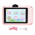thumbnail image 1 of Cámara digital para niños de 20 MP, inteligente, HD, frontal y trasera, mini cámara de dibujos animados para selfies, regalo para niños, color rosa, 1 of 14