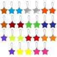 thumbnail image 1 of 26pcs Safety Reflector Pendant,kids Reflector Pendant,star Safety Reflector For School Bag Backpack Cycling Walking Running(13 Colors), 1 of 4