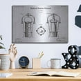 thumbnail image 6 of Luxe Metal Art 'Wine Cooler Blueprint Patent White' Metal Wall Art, 16"x12", 6 of 9