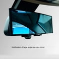 thumbnail image 4 of Espejo retrovisor Interior para coche, cristal retrovisor de seguridad para montar, accesorio para automóvil, gran angular, hebilla Vehículos, repuestos y accesorios Mis Marco plateado cepillado. Speravity VI017143-04, 4 of 6