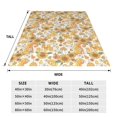 thumbnail image 3 of Honeii Retro 70s 60s Flower Print Fleece Blanket - Throw Blanket for Bed, Sofa, Couch, Camping, and Travel , Microplush Ultra Soft Warm Blanket-40"x30", 3 of 7