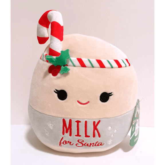 Squishmallows 2023 Christmas Squad 12 Inch Arlene the Milk for Santa Plush Doll Toy