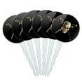 thumbnail image 1 of Pirate Skull Crossed Swords Patch Cupcake Picks Toppers Decoration Set of 6, 1 of 7
