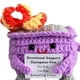 thumbnail image 3 of Bote Basura Ganchillo Con Tarjeta Alentadora Regalos Del Y La Oficina, 3 of 9