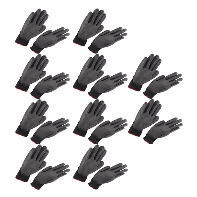 Guante antiestático, 10 pares de guantes de trabajo de seguridad antiestáticos con pegamento de PU diseñados para profesionales