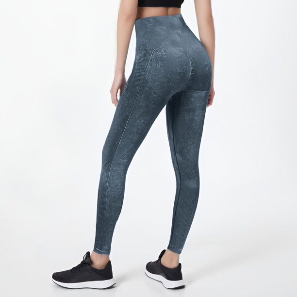 MKLEKYY Leggings para mujer Pantalones de yoga ajustados color melocotón sin costuras lavados para mujer