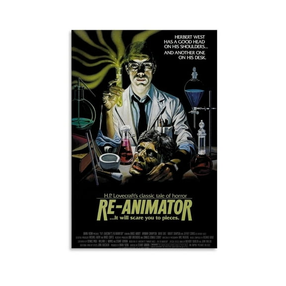 Re-Animator Movie Poster Canvas Poster Wall Art Picture Prints Hanging Photo Decor Home Posters Artworks