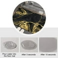 thumbnail image 6 of AuroraX 2 Piece Bathroom Rug Set with Toilet Rugs U Shaped,Quick Drying Absorbent Non Slip 1 Large One Small Machine Washable Bath Rugs for Bathroom Floor Set 2pcs 2d Stone Bath Mat, 6 of 6