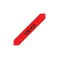 thumbnail image 2 of Brother Genuine P-touch TZE-421, 9mm (0.35") Standard Laminated Label Maker Tape, Black on Red, 0.35 in. x 26.2 ft. (9mm x 8M), Single-Pack, TZE421, 2 of 4