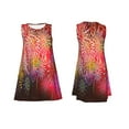 thumbnail image 7 of Yiaed Fireworks Print Women's Sleeveless Dress, Loose Fit Summer Dress, Casual Sleeveless Dress for Women, 7 of 7