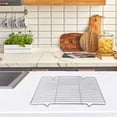 thumbnail image 3 of Stainless Steel Mat Net Grid Shape Rectangle Grill Grilling Mesh Net BBQ Tools, 3 of 9