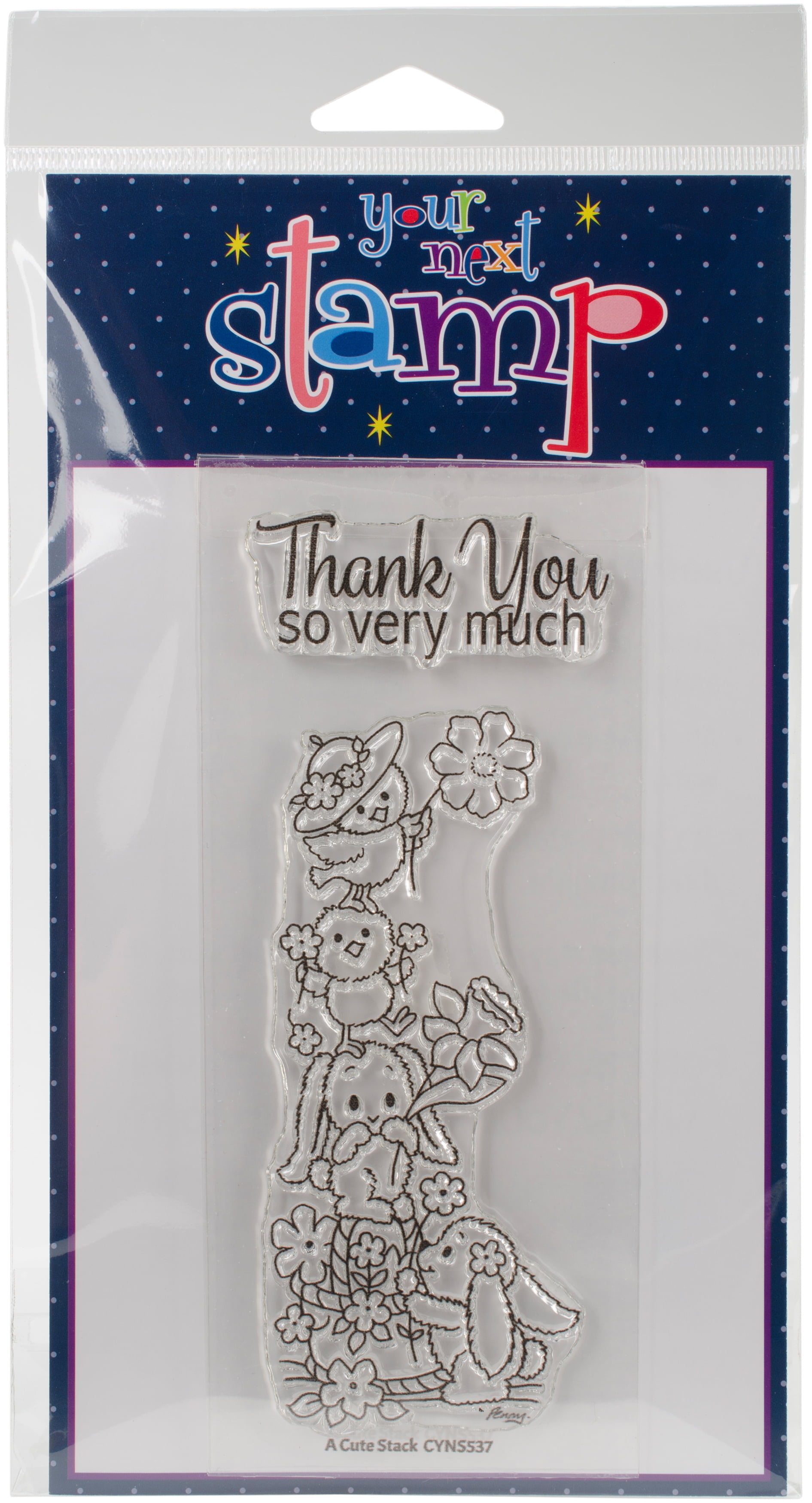 Your Next Stamp Clear Stamps 4"X4" A Cute Stack