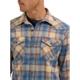 thumbnail image 3 of Wrangler® Men's Slim Fit Long Sleeve Woven Twill Shirt with Sunglasses Cleaner, Sizes S-5XL, 3 of 3