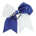 thumbnail image 5 of Unique Bargains 1 Pc Hair Elastics Halloween Sequin Bow Hair Ties for Women Blue White, 5 of 5