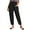Black, variant on Akiihool Women Pants Yoga Pants for Women Capris High Waist Leggings with Pockets Wide Leg Exercise Workout Crop Straight (Navy,3XL)